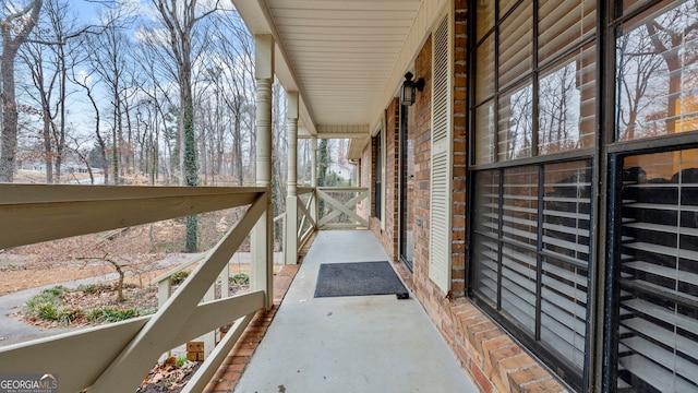 view of balcony