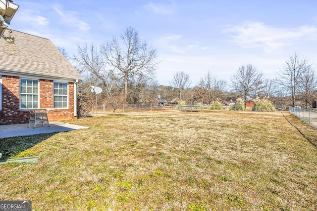 view of yard featuring a patio