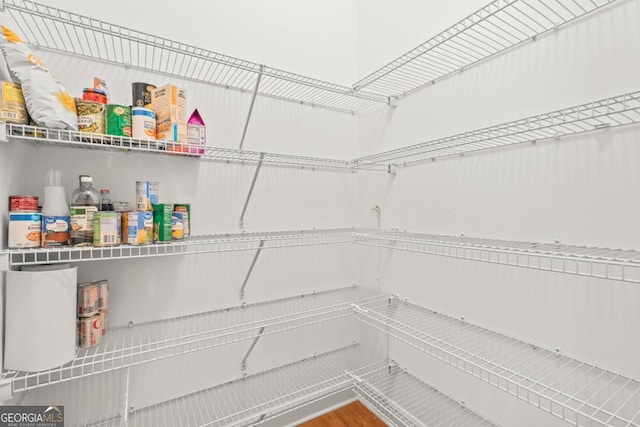 view of pantry