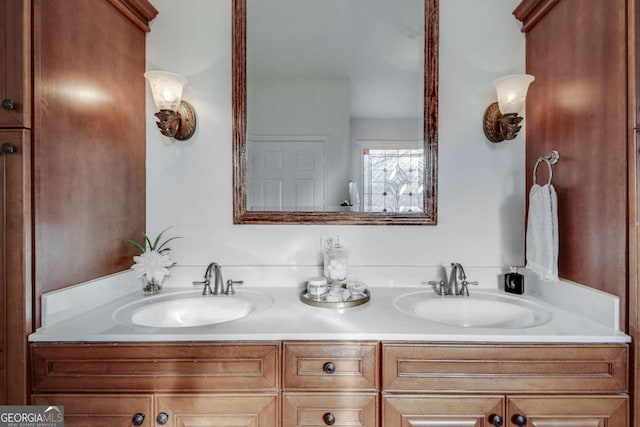 bathroom featuring vanity