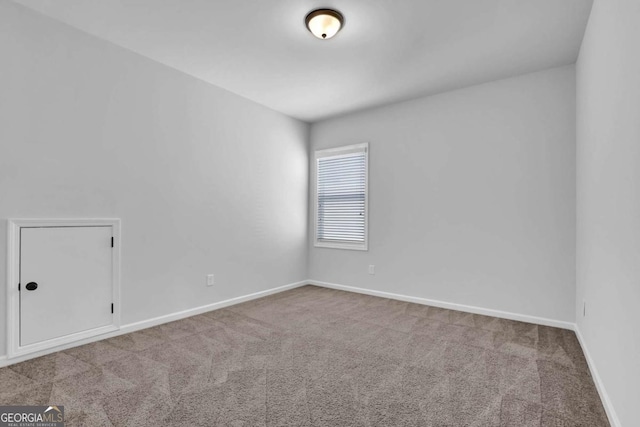 view of carpeted empty room