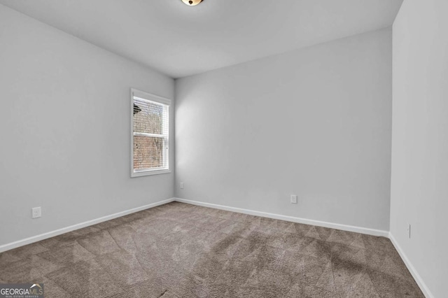 view of carpeted empty room