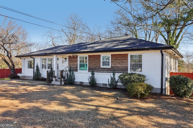 view of ranch-style house