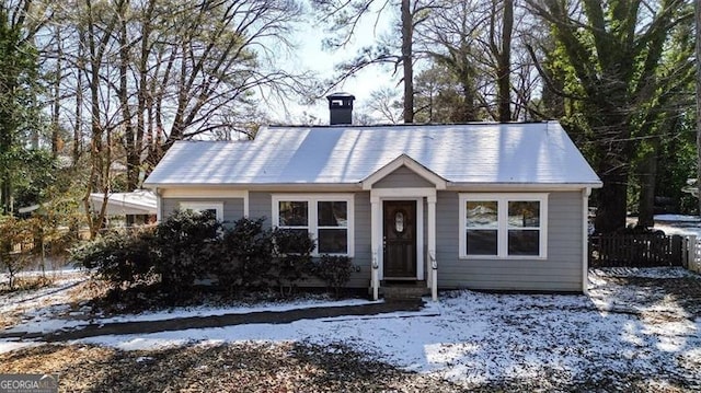 view of front of house