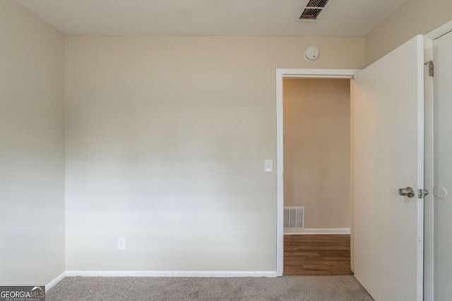 view of carpeted empty room