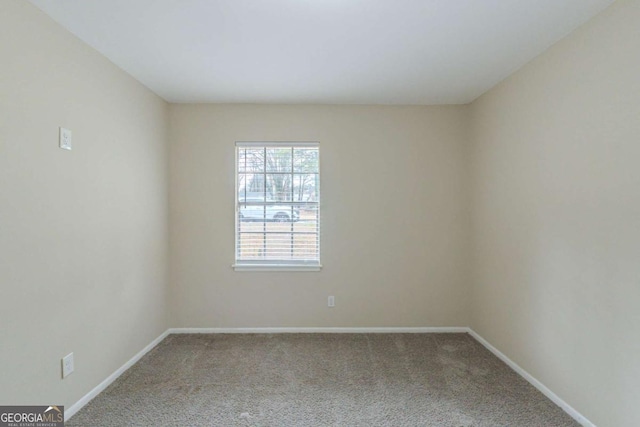 view of carpeted empty room