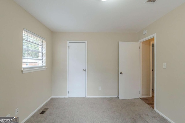 view of carpeted empty room