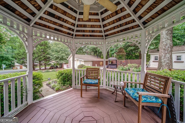 3170 Ebenezer Rd, Marietta, GA 30066 - deck featuring a gazebo