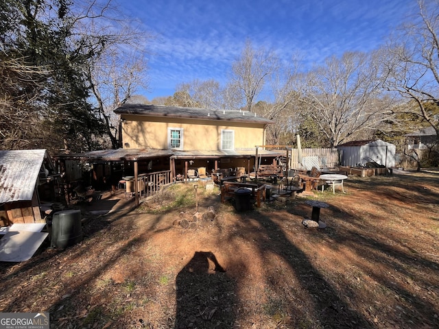 view of rear view of property