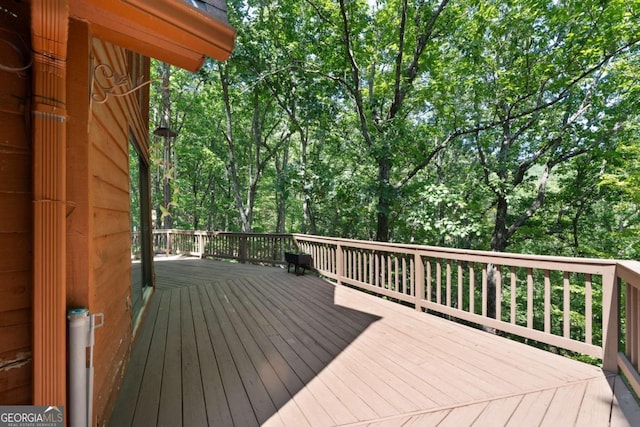 view of wooden terrace