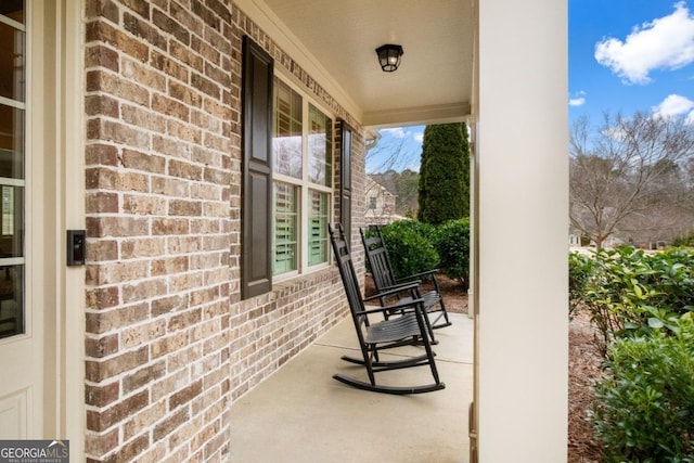 view of patio / terrace with covered porch