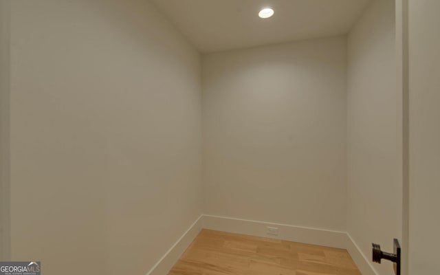 empty room featuring light hardwood / wood-style flooring