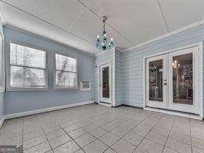 interior space featuring french doors