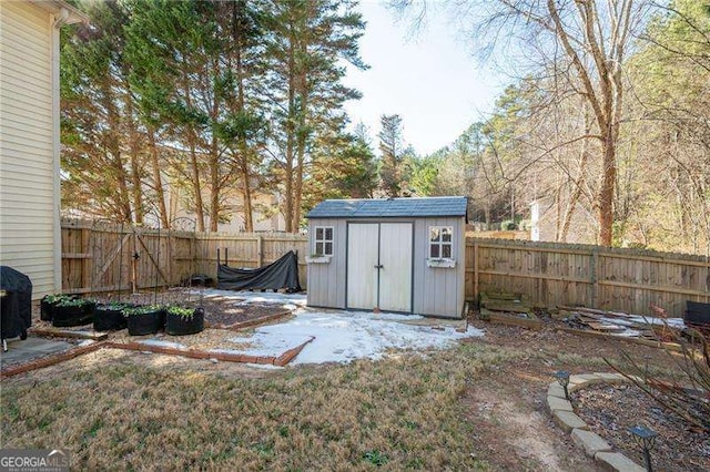 view of outbuilding