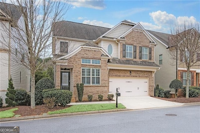 craftsman-style house featuring a garage