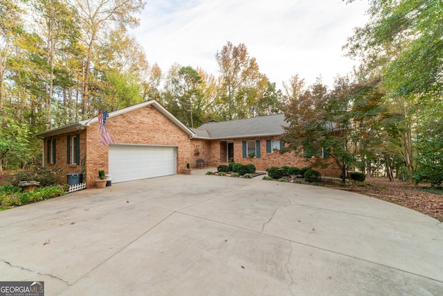 ranch-style home with a garage