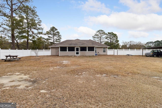 view of rear view of house