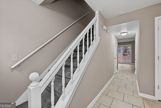 view of tiled foyer