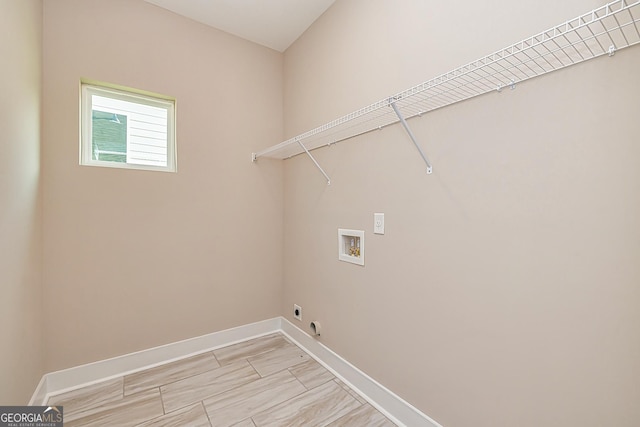 laundry room featuring hookup for a gas dryer, electric dryer hookup, and washer hookup