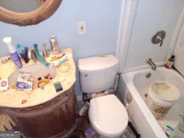 bathroom featuring toilet