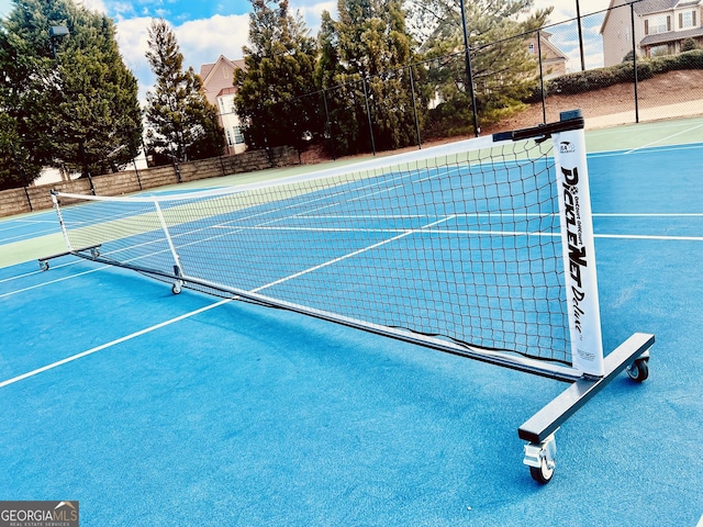 view of sport court