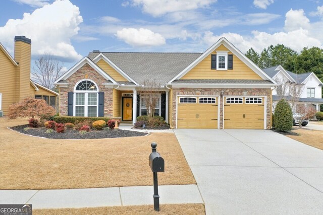 view of front of house featuring a garage