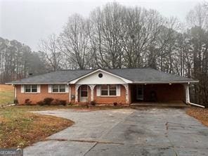 view of ranch-style house