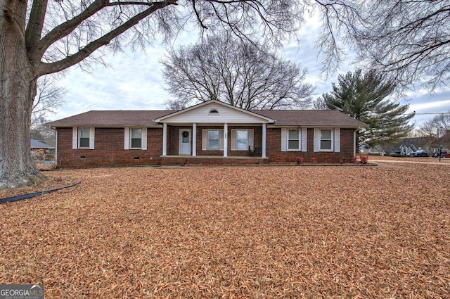 view of ranch-style home