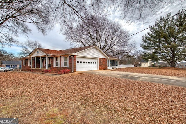 ranch-style house with a garage