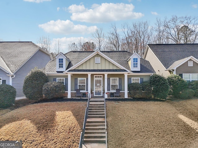 view of front of home with a porch