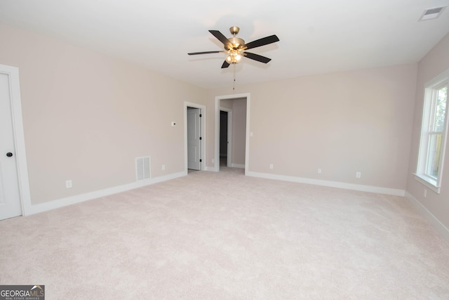 69 Oakhurst Trl, Sharpsburg, GA 30277 - empty room featuring a ceiling fan and light carpet