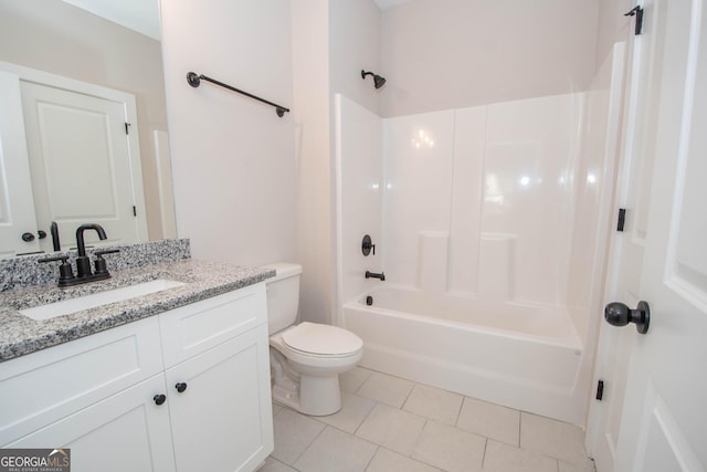 69 Oakhurst Trl, Sharpsburg, GA 30277 - bathroom featuring vanity,  shower combination, and tile patterned flooring