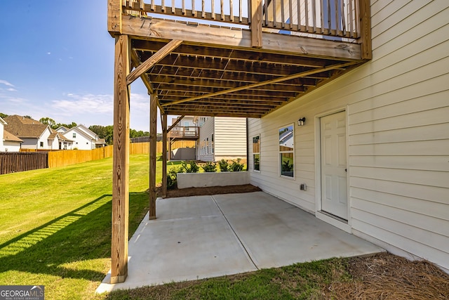 69 Oakhurst Trl, Sharpsburg, GA 30277 - view of patio featuring a deck