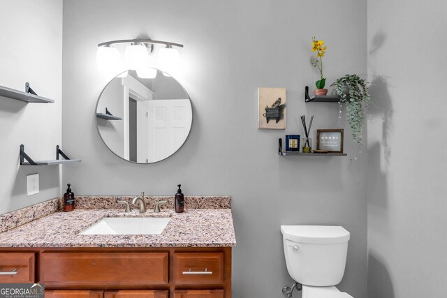 1580 Loving Rd, Morganton, GA 30560 - half bathroom with toilet and vanity