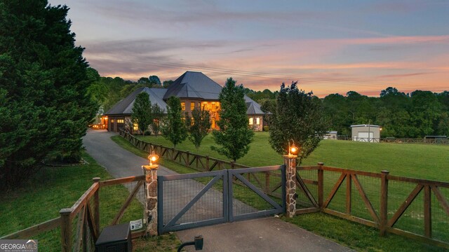 1580 Loving Rd, Morganton, GA 30560 - view of gate with fence and a yard