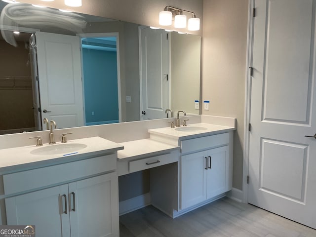 bathroom with vanity