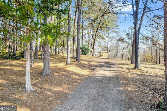 view of road