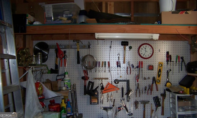 view of storage room