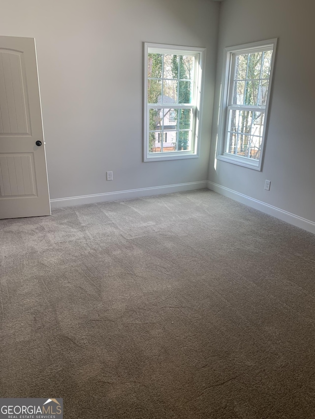 empty room with light carpet