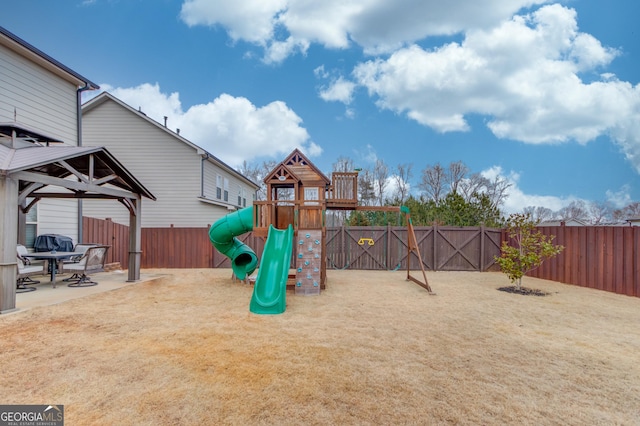 view of play area featuring a patio area