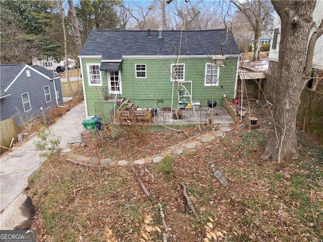 view of rear view of property