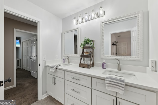 bathroom featuring vanity