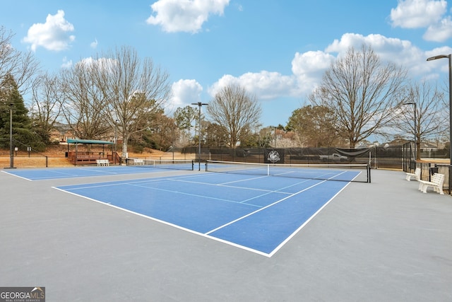 view of tennis court