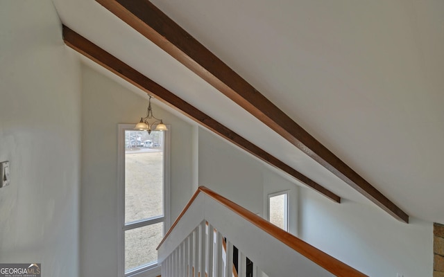 room details featuring beam ceiling