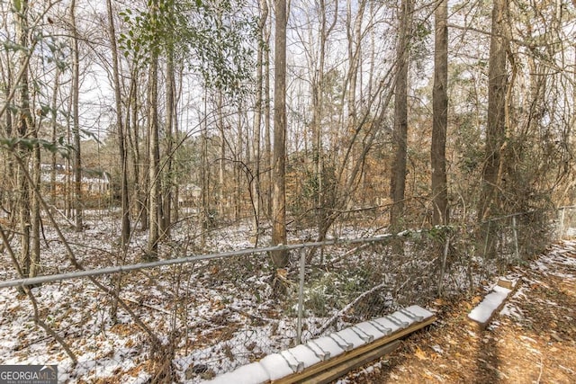 view of snowy landscape