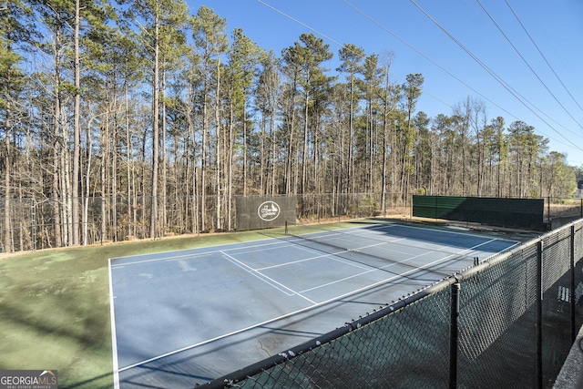 view of sport court