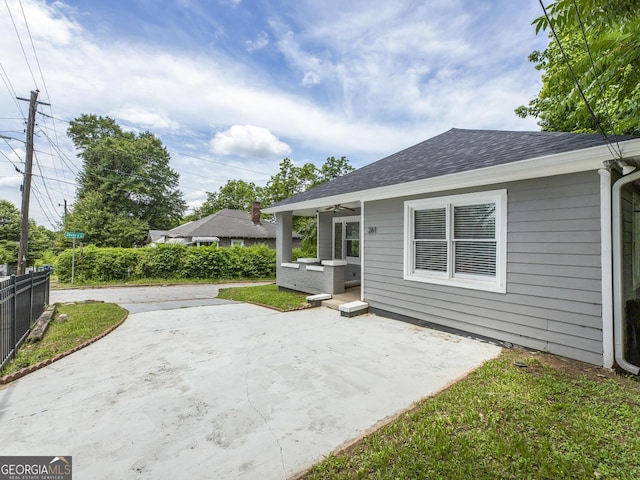 261 Fletcher St SW, Atlanta, GA 30315 - view of patio with ceiling fan