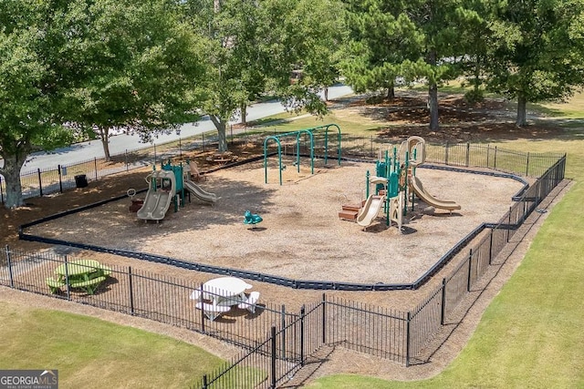 view of play area