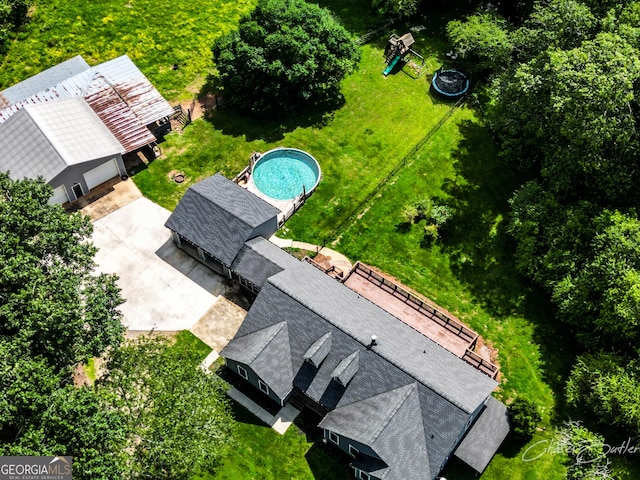 1150 Sutton Rd, Demorest, GA 30535 - aerial view of property and surrounding area with a pool area