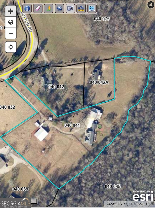 1150 Sutton Rd, Demorest, GA 30535 - aerial overview of property's location with property boundaries highlighted